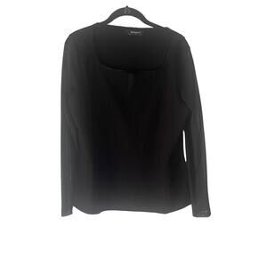 Allegra K Women's Size Large Mesh Sleeves Black Whymsygoth Top